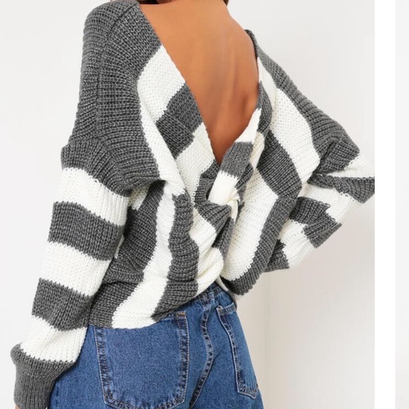 Tops - NWT tie back sweater